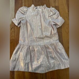 Girls Janie and Jack Shimmering Pink Dress Size 4